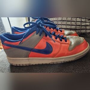 2006 Nike Dunk Low Custom ID (Mens Sz 10.5) NY Mets / Bronco's Colors